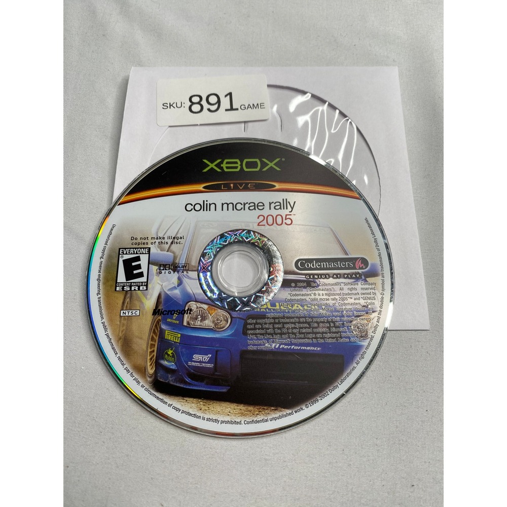 Colin McRae Rally 2005 Microsoft Xbox